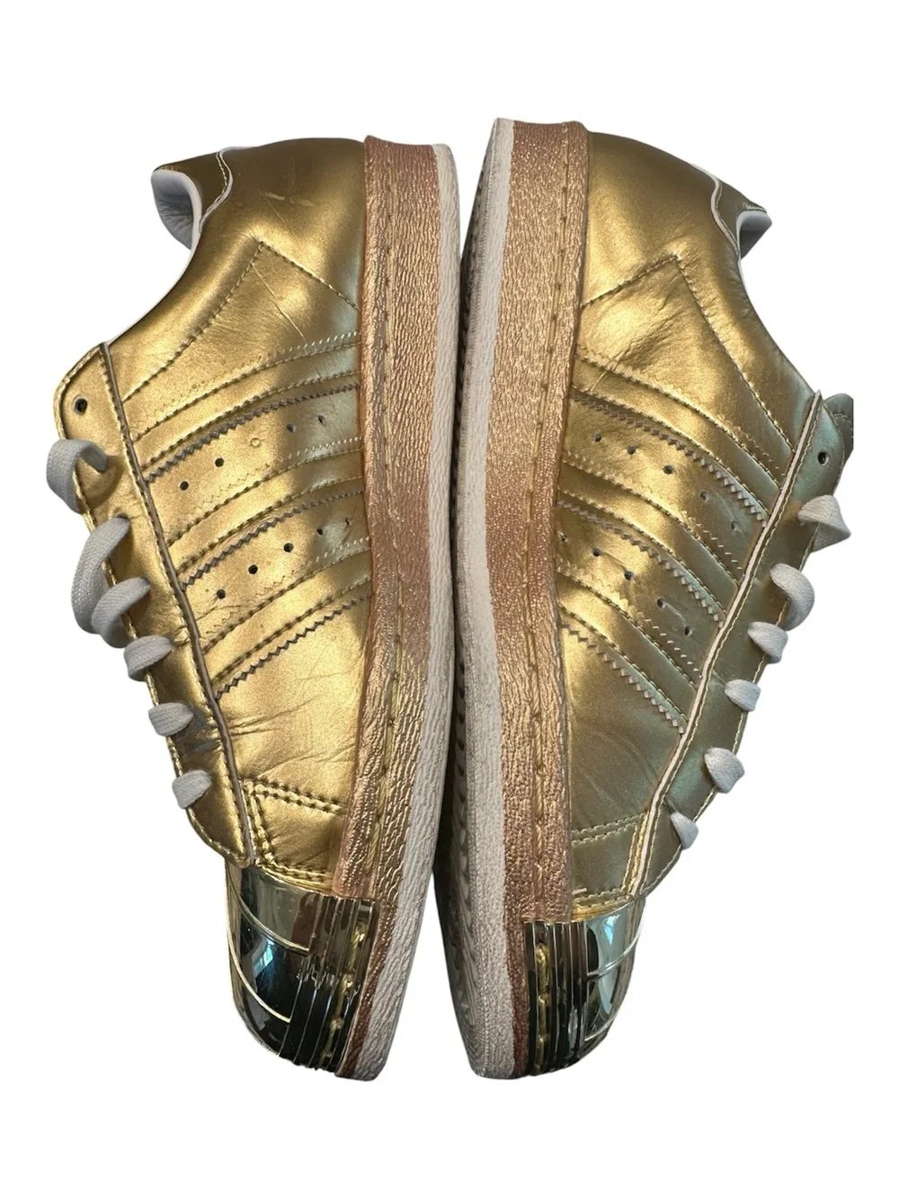 Adidas Originals 80's Metallic S82742Size 6.5 GOLD